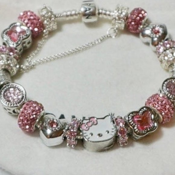 hello kitty heart and butterfly jared Pandora bracelet - Picture 4 of 4